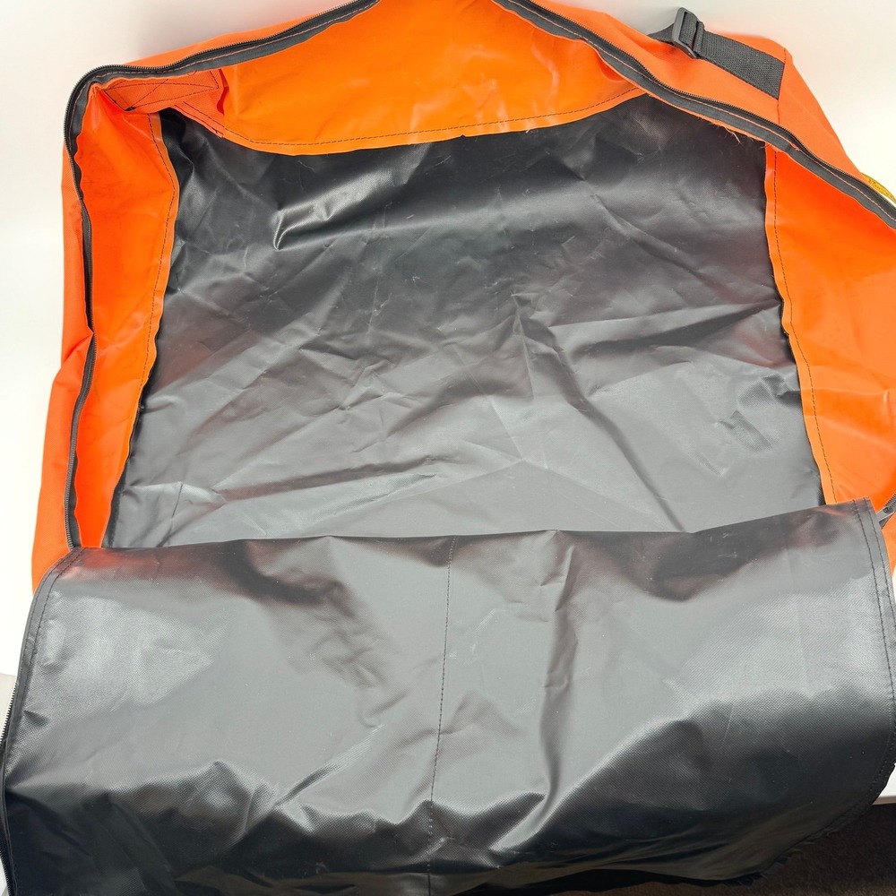 VEVOR 24" Square Utility Equipment Bag Large Orange Black Heavy Duty Nylon Tote - Picture 3 of 7